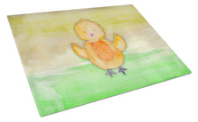 Load image into Gallery viewer, Chicken Watercolor Glass Cutting Boards – Durable, Decorative Kitchen Art Large BB7411LCB