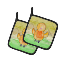 Load image into Gallery viewer, Chicken Watercolor Pot Holders - Set of 2 - Heat-Resistant Kitchen Essentials BB7411PTHD
