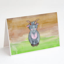 Load image into Gallery viewer, Goat Watercolor Greeting Cards -  Blank Note Cards – 8-Pack of Artist-Designed Cards with Envelopes