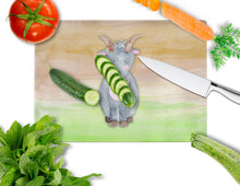 Load image into Gallery viewer, Goat Watercolor Glass Cutting Boards – Durable, Decorative Kitchen Art Large BB7413LCB