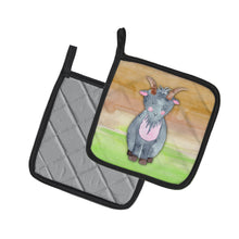Load image into Gallery viewer, Goat Watercolor Pot Holders - Set of 2 - Heat-Resistant Kitchen Essentials BB7413PTHD
