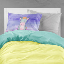 Load image into Gallery viewer, Donkey Watercolor Fabric Standard Pillowcase – Artistic Decorative Front, White Back BB7415PILLOWCASE