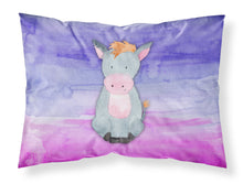 Load image into Gallery viewer, Donkey Watercolor Fabric Standard Pillowcase – Artistic Decorative Front, White Back BB7415PILLOWCASE