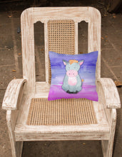 Load image into Gallery viewer, Donkey Watercolor Fabric Decorative Pillow BB7415PW1818