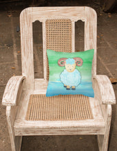 Load image into Gallery viewer, Ram Sheep Watercolor Fabric Decorative Pillow BB7418PW1818