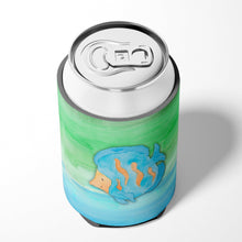 Load image into Gallery viewer, Blue Fish Watercolor Can or Bottle Hugger BB7419CC