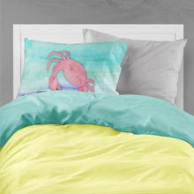 Load image into Gallery viewer, Crab Watercolor Fabric Standard Pillowcase – Artistic Decorative Front, White Back BB7420PILLOWCASE