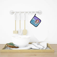 Load image into Gallery viewer, Brunette Mermaid Watercolor Pot Holders - Set of 2 - Heat-Resistant Kitchen Essentials BB7422PTHD