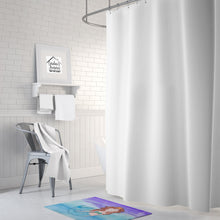 Load image into Gallery viewer, Brunette Mermaid Watercolor Machine Washable Memory Foam Mat BB7422RUG