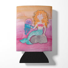 Load image into Gallery viewer, Blonde Mermaid Watercolor Can or Bottle Hugger BB7423CC