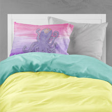Load image into Gallery viewer, Octopus Watercolor Fabric Standard Pillowcase – Artistic Decorative Front, White Back BB7424PILLOWCASE