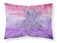 Load image into Gallery viewer, Octopus Watercolor Fabric Standard Pillowcase – Artistic Decorative Front, White Back BB7424PILLOWCASE