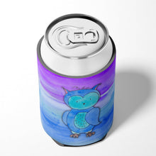 Load image into Gallery viewer, Blue Owl Watercolor Can or Bottle Hugger BB7426CC