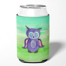 Load image into Gallery viewer, Purple Owl Watercolor Can or Bottle Hugger BB7429CC