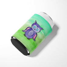 Load image into Gallery viewer, Purple Owl Watercolor Can or Bottle Hugger BB7429CC