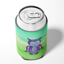 Load image into Gallery viewer, Purple Owl Watercolor Can or Bottle Hugger BB7429CC