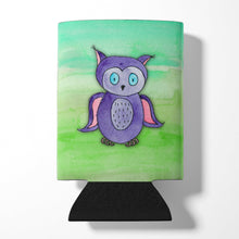 Load image into Gallery viewer, Purple Owl Watercolor Can or Bottle Hugger BB7429CC