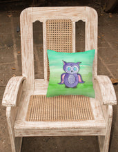 Load image into Gallery viewer, Purple Owl Watercolor Fabric Decorative Pillow BB7429PW1818