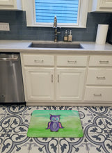 Load image into Gallery viewer, Purple Owl Watercolor Machine Washable Memory Foam Mat BB7429RUG