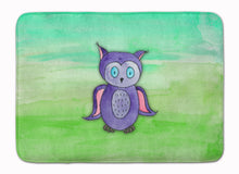 Load image into Gallery viewer, Purple Owl Watercolor Machine Washable Memory Foam Mat BB7429RUG