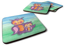 Load image into Gallery viewer, Momma and Baby Owl Watercolor Foam Coaster  BB7430FC