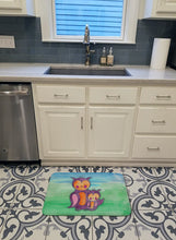 Load image into Gallery viewer, Momma and Baby Owl Watercolor Machine Washable Memory Foam Mat BB7430RUG