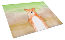Load image into Gallery viewer, Bear Watercolor Glass Cutting Boards – Durable, Decorative Kitchen Art Large BB7434LCB