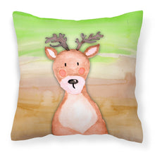 Load image into Gallery viewer, Deer Watercolor Fabric Decorative Pillow BB7435PW1818