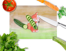 Load image into Gallery viewer, Fox Watercolor Glass Cutting Boards – Durable, Decorative Kitchen Art Large BB7436LCB