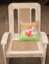 Load image into Gallery viewer, Fox Watercolor Fabric Decorative Pillow BB7436PW1818