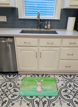 Load image into Gallery viewer, Bunny Rabbit Watercolor Machine Washable Memory Foam Mat BB7437RUG