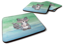 Load image into Gallery viewer, Raccoon Watercolor Foam Coaster  BB7438FC