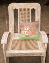 Load image into Gallery viewer, Squirrel Watercolor Fabric Decorative Pillow BB7439PW1818