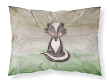 Load image into Gallery viewer, Badger Watercolor Fabric Standard Pillowcase – Artistic Decorative Front, White Back BB7440PILLOWCASE