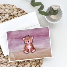 Load image into Gallery viewer, Bear Cub Watercolor Greeting Cards -  Blank Note Cards – 8-Pack of Artist-Designed Cards with Envelopes