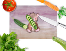 Load image into Gallery viewer, Bear Cub Watercolor Glass Cutting Boards – Durable, Decorative Kitchen Art Large BB7441LCB