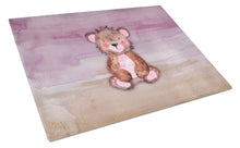 Load image into Gallery viewer, Bear Cub Watercolor Glass Cutting Boards – Durable, Decorative Kitchen Art Large BB7441LCB