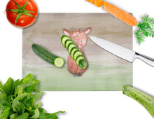 Load image into Gallery viewer, Baby Deer Watercolor Glass Cutting Boards – Durable, Decorative Kitchen Art Large BB7442LCB