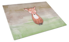Load image into Gallery viewer, Baby Deer Watercolor Glass Cutting Boards – Durable, Decorative Kitchen Art Large BB7442LCB