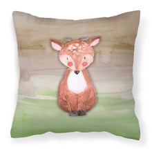 Load image into Gallery viewer, Baby Deer Watercolor Fabric Decorative Pillow BB7442PW1818