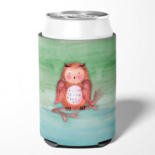 Load image into Gallery viewer, Brown Owl Watercolor Can or Bottle Hugger BB7443CC
