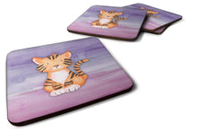 Load image into Gallery viewer, Tiger Cub Watercolor Foam Coaster  BB7444FC