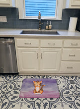 Load image into Gallery viewer, Tiger Cub Watercolor Machine Washable Memory Foam Mat BB7444RUG