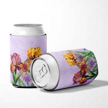 Load image into Gallery viewer, Purple and Yellow Iris Can or Bottle Hugger BB7445CC