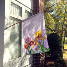 Load image into Gallery viewer, Purple and Yellow Iris Flag Canvas House Size BB7445CHF