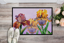 Load image into Gallery viewer, Purple and Yellow Iris Doormat - 18x27 Decorative Floor Mat – Indoor/Outdoor Rug with Artistic Flair BB7445MAT