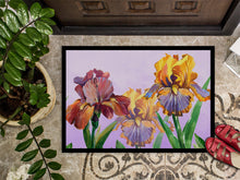 Load image into Gallery viewer, Purple and Yellow Iris Doormat - 18x27 Decorative Floor Mat – Indoor/Outdoor Rug with Artistic Flair BB7445MAT