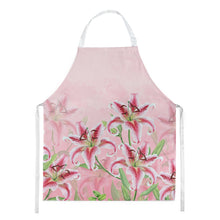 Load image into Gallery viewer, Pink Lillies Apron – Artist-Designed Kitchen, BBQ &amp; Craft Apron BB7446APRON
