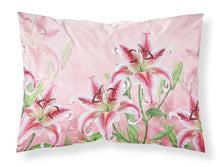 Load image into Gallery viewer, Pink Lillies Fabric Standard Pillowcase – Artistic Decorative Front, White Back BB7446PILLOWCASE