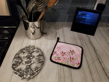 Load image into Gallery viewer, Pink Lillies Pot Holders - Set of 2 - Heat-Resistant Kitchen Essentials BB7446PTHD